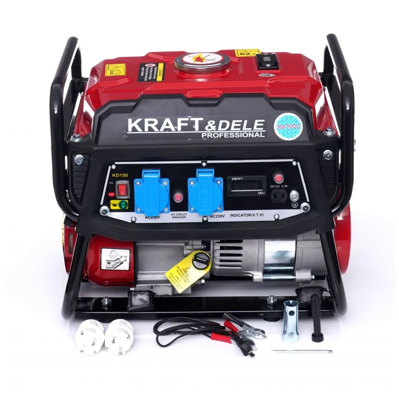 Бензиновый генератор Kraft&Dele KD150 1500W 12V/230V